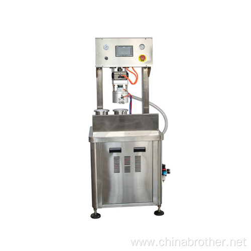 GJV-20 Glass 2 Bottle Jar Vacuum Capping Machine